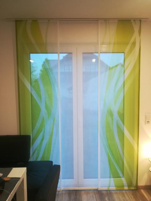Wohnzimmer- Schiebevorhang modern