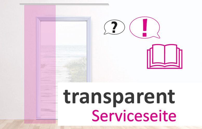 Hilfe und Service zu transparenten Vorhängen