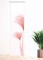 Mobile Preview: Schiebegardine mit Blume in rosa und Blumen modern