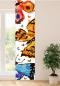 Preview: Gardine mit Kunstmotiv in blickdicht - Schmetterlinge modern - gemalt