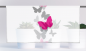 Preview: Cafehausgardine - Papalone magenta