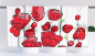 Preview: Cafehausgardine - Summer rot