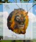 Preview: Scheibenhänger transparent  rechteckig Lion