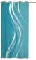 Preview: Ösenschal Vertic türkis - Ösenvorhang