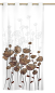 Preview: Ösenschal summer coffee - Ösenvorhang