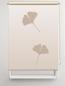 Preview: Rollo Ginkgo folorium cappuccino 2 , Motivrollo, Rollo mit Druck, Fotorollo, bedrucktes Rollo, Fensterrollo,verdunkelndes Rollo, Sonnenschutz Rollo