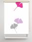 Preview: ollo Ginkgo folorium magenta-flieder  , Motivrollo, Rollo mit Druck, Fotorollo, bedrucktes Rollo, Fensterrollo,verdunkelndes Rollo, Sonnenschutz Rollo