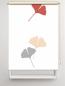 Preview: Rollo Ginkgo folorium pfeffer-uni , Motivrollo, Rollo mit Druck, Fotorollo, bedrucktes Rollo, Fensterrollo,verdunkelndes Rollo, Sonnenschutz Rollo