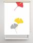 Preview: Rollo Ginkgo folorium red-yellow , Motivrollo, Rollo mit Druck, Fotorollo, bedrucktes Rollo, Fensterrollo,verdunkelndes Rollo, Sonnenschutz Rollo