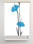 Preview: Rollo Ginkgo blue, Motivrollo, Rollo mit Druck, Fotorollo, bedrucktes Rollo, Fensterrollo,verdunkelndes Rollo, Sonnenschutz Rollo
