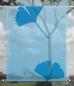 Preview: Scheibenhänger transparent Ginkgo foliorum blue two- rechteckig