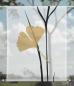 Preview: Scheibenhänger transparent Ginkgo gold one rechteckig