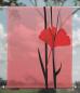 Preview: Scheibenhänger transparent Ginkgo red 2 three rechteckig