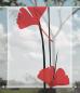 Preview: Scheibenhänger transparent Ginkgo red two rechteckig