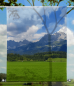 Preview: Scheibenhänger transparent  rechteckig Alpenblick