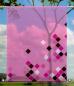 Preview: Scheibenhänger transparent  rechteckig c-square dark magenta