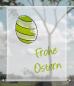 Preview: Scheibenhänger transparent easter paint green 3 rechteckig
