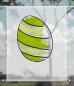 Preview: Scheibenhänger transparent easter paint green 4 rechteckig