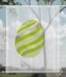 Preview: Scheibenhänger transparent eastereggs modern green 1 rechteckig