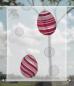 Preview: Scheibenhänger Easter eggs modern magenta-grey 1 eckig