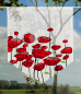 Preview: Scheibenhänger Summer rot voile transparent