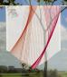 Preview: Scheibenhänger Stream two red voile transparent