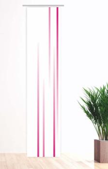 Gardinen in blickdicht - Schiebevorhang mit Linien - modern in weiß