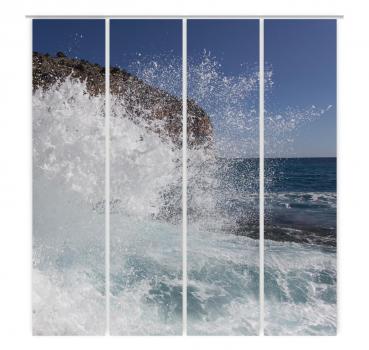 Preview: Flächenvorhang Das Brausen 4er, Schiebegardine, Set 4tlg,