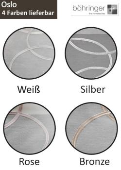 Schiebevorhang mit toller Stickerei von Böhringer