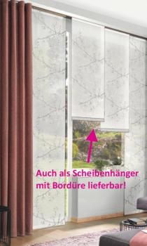 Schiebevorhang mit tollen Applikationen – und Stickerei