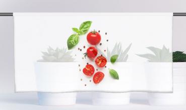 Cafehausgardine - Küchenfreuden-Tomato