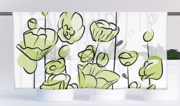 Cafehausgardine - Summer apfel