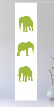 Flächenvorhang Elephant - green