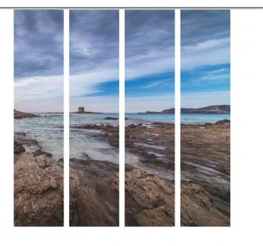 Preview: Stintino, 4er, Schiebegardine, Set 4tlg