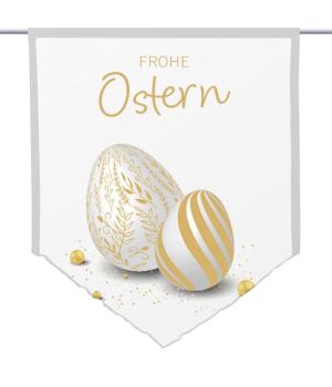 Preview: Ostern-moderna-gold, Scheibenhänger spitz