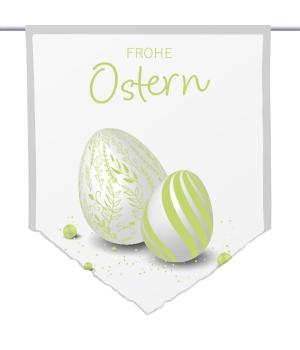 Ostern-moderna-grün, Scheibenhänger spitz