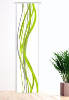 Flächenvorhang Vertic lini green, Tolles modernes Motiv
