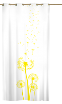 Ösenschal Dandelions gelb - Ösenvorhang