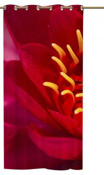 Ösenschal red_flower - Ösenvorhang