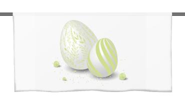 Preview: Ostern-moderna-Xtra-grün, Cafehausgardine