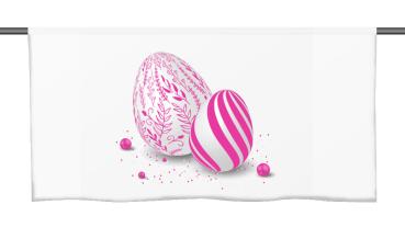Preview: Ostern-moderna-Xtra-magenta, Cafehausgardine