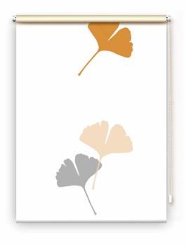 Rollo Ginkgo folorium curry-uni, Motivrollo, Rollo mit Druck, Fotorollo, bedrucktes Rollo, Fensterrollo,verdunkelndes Rollo, Sonnenschutz Rollo