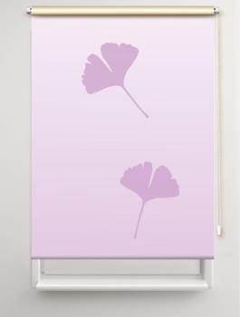 Rollo Ginkgo folorium flieder 2  , Motivrollo, Rollo mit Druck, Fotorollo, bedrucktes Rollo, Fensterrollo,verdunkelndes Rollo, Sonnenschutz Rollo