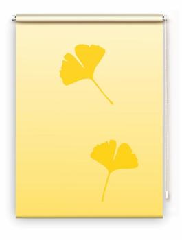Rollo Ginkgo folorium gelb 2  , Motivrollo, Rollo mit Druck, Fotorollo, bedrucktes Rollo, Fensterrollo,verdunkelndes Rollo, Sonnenschutz Rollo