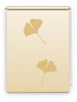Rollo Ginkgo folorium gold 2  , Motivrollo, Rollo mit Druck, Fotorollo, bedrucktes Rollo, Fensterrollo,verdunkelndes Rollo, Sonnenschutz Rollo