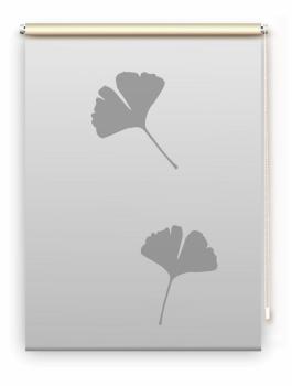 Rollo Ginkgo folorium grey 2 , Motivrollo, Rollo mit Druck, Fotorollo, bedrucktes Rollo, Fensterrollo,verdunkelndes Rollo, Sonnenschutz Rollo