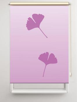 Rollo Ginkgo folorium lila 2, Motivrollo, Rollo mit Druck, Fotorollo, bedrucktes Rollo, Fensterrollo,verdunkelndes Rollo, Sonnenschutz Rollo