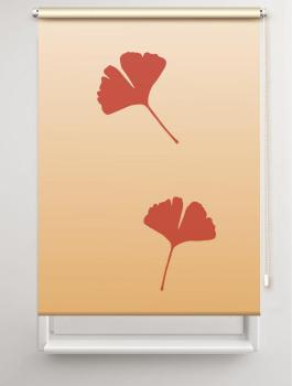 Rollo Ginkgo folorium pfeffer-contrast , Motivrollo, Rollo mit Druck, Fotorollo, bedrucktes Rollo, Fensterrollo,verdunkelndes Rollo, Sonnenschutz Rollo