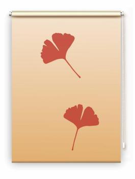 Rollo Ginkgo folorium pfeffer-contrast , Motivrollo, Rollo mit Druck, Fotorollo, bedrucktes Rollo, Fensterrollo,verdunkelndes Rollo, Sonnenschutz Rollo