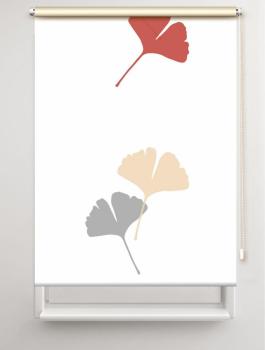 Rollo Ginkgo folorium pfeffer-uni , Motivrollo, Rollo mit Druck, Fotorollo, bedrucktes Rollo, Fensterrollo,verdunkelndes Rollo, Sonnenschutz Rollo